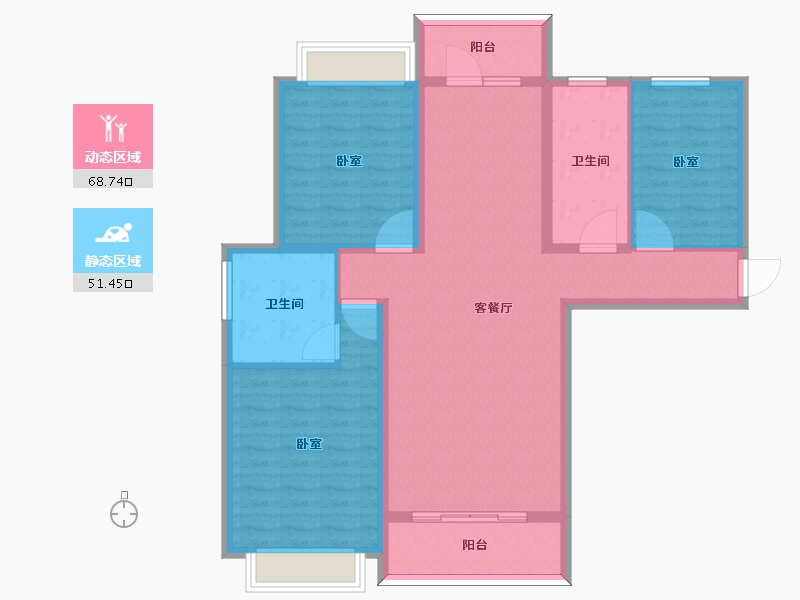 河南省-许昌市-千玺楽苑-108.01-户型库-动静分区