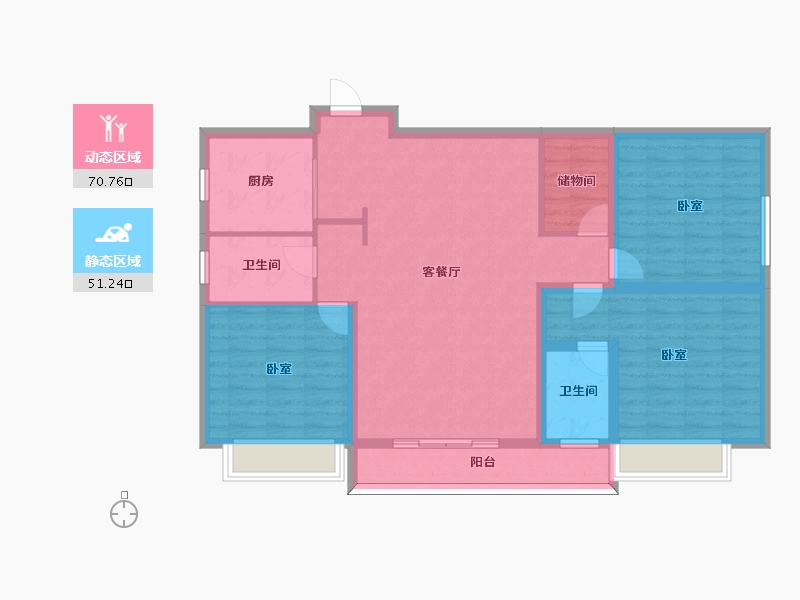 河南省-许昌市-千玺楽苑-109.69-户型库-动静分区