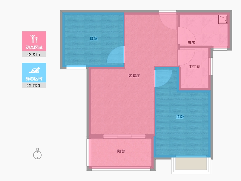 福建省-厦门市-永鸿南岸-61.01-户型库-动静分区