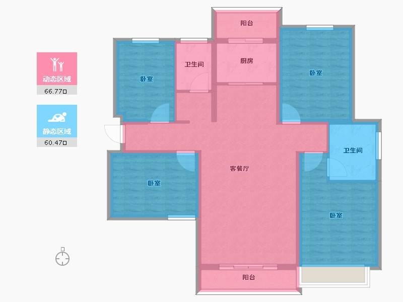 河南省-许昌市-千玺楽苑-114.00-户型库-动静分区