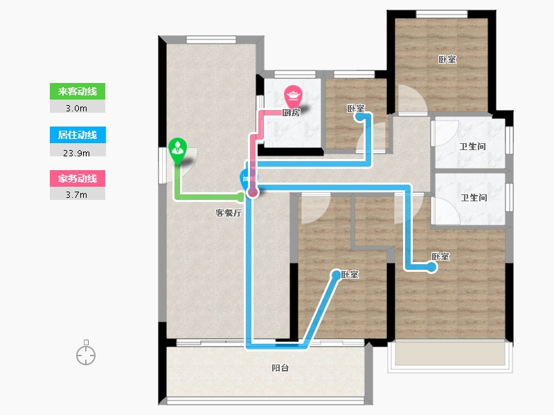 湖北省-孝感市-安陆领秀城-101.75-户型库-动静线