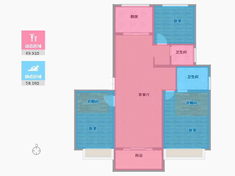 山东省-菏泽市-中达祥泰御府-115.99-户型库-动静分区