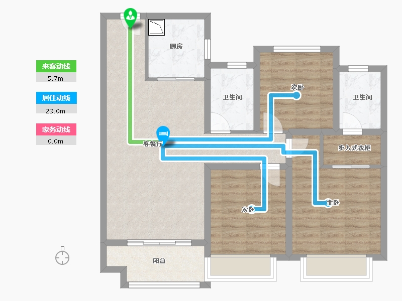 山东省-济南市-中梁鲁中首府-86.00-户型库-动静线