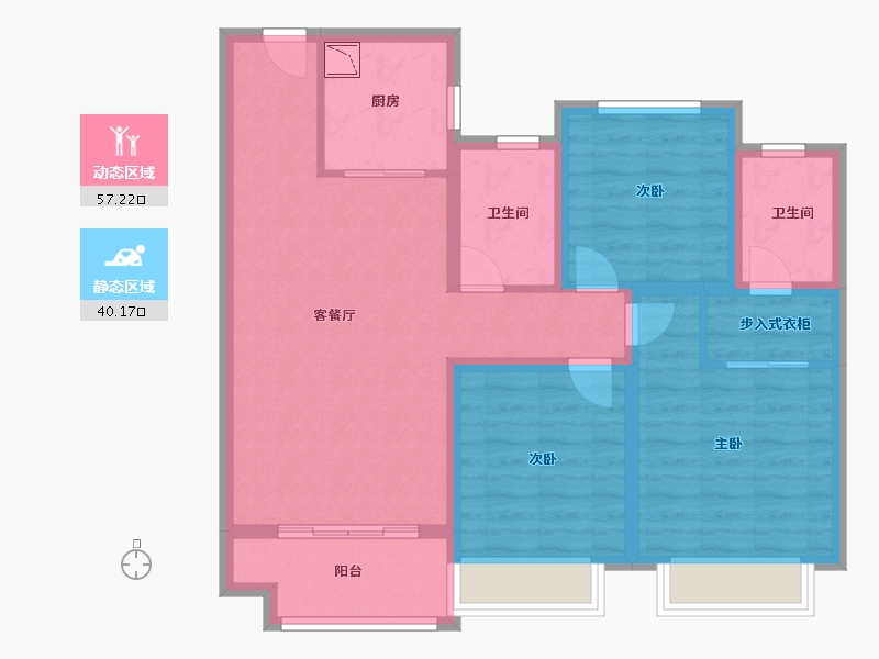 山东省-济南市-中梁鲁中首府-86.00-户型库-动静分区