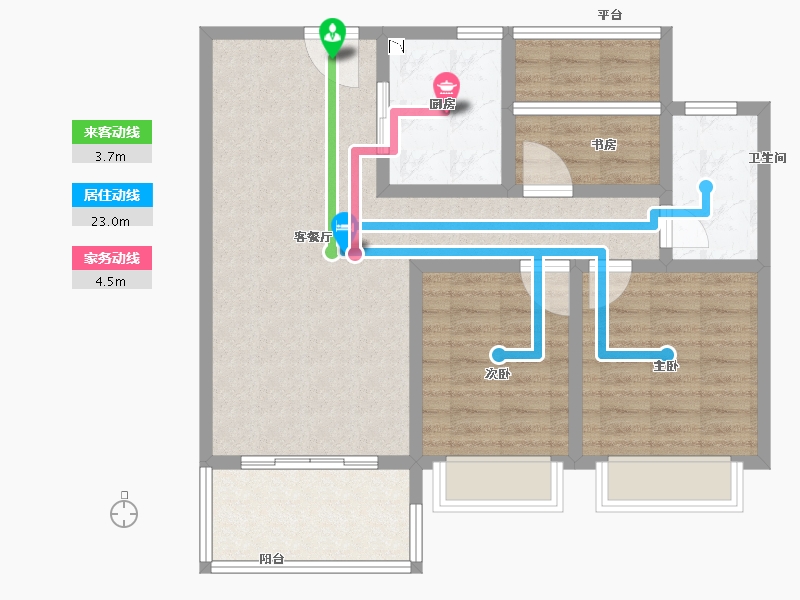 江苏省-南京市-五矿澜悦栖原-83.99-户型库-动静线