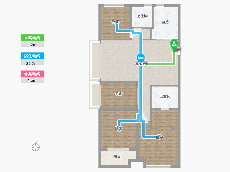 浙江省-杭州市-万科桂语东方-101.42-户型库-动静线