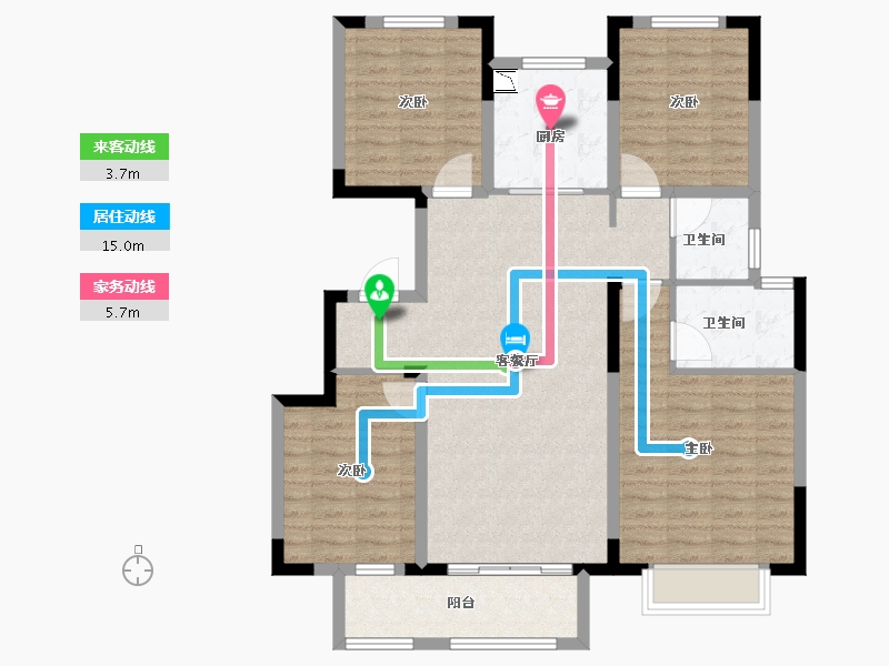 山东省-济南市-中梁鲁中首府-106.00-户型库-动静线