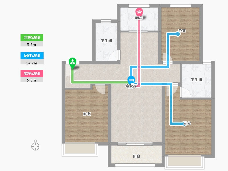 山东省-菏泽市-万腾观澜城-99.00-户型库-动静线