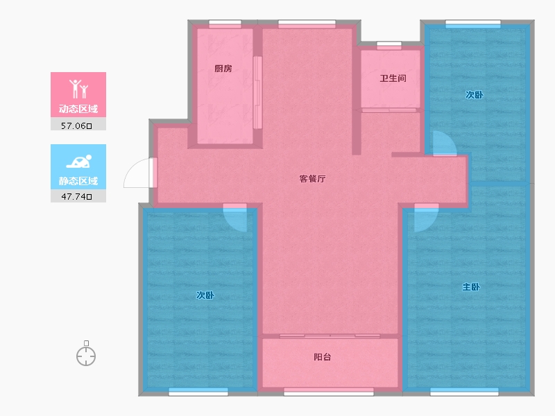 山东省-济南市-力高君御华府-94.00-户型库-动静分区