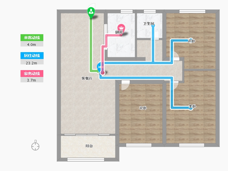 山东省-济南市-力高君御华府-87.99-户型库-动静线