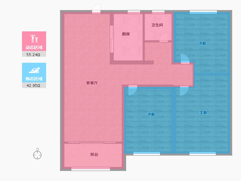 山东省-济南市-力高君御华府-87.99-户型库-动静分区