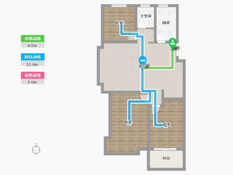 山东省-日照市-安泰名筑易家公寓-99.69-户型库-动静线