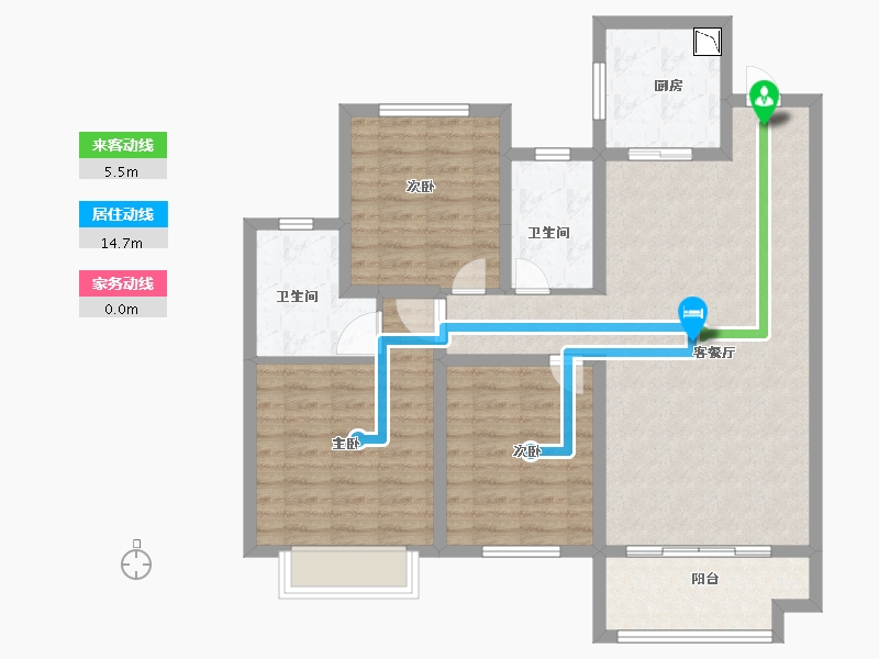 山东省-济南市-中梁鲁中首府-95.99-户型库-动静线