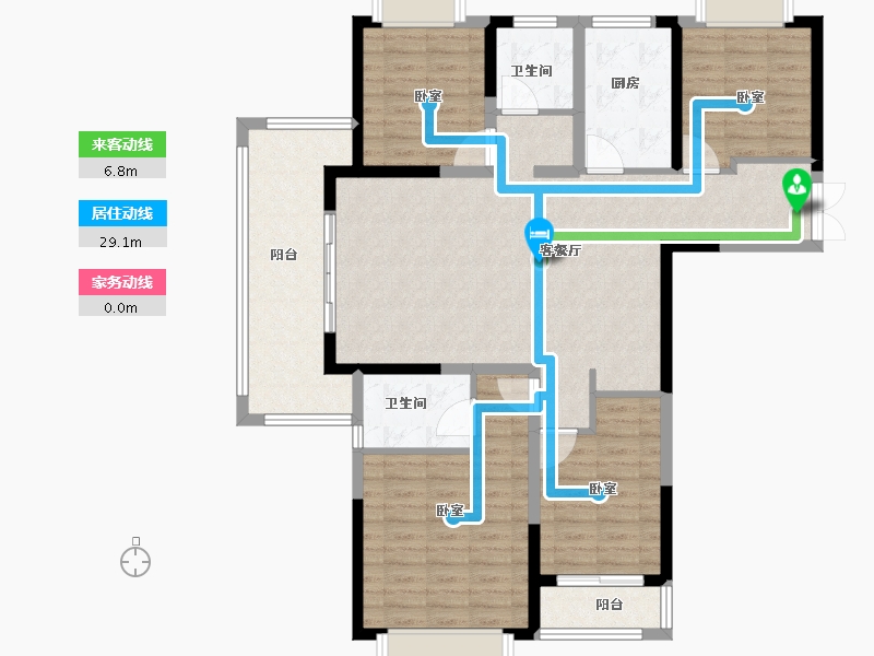 河南省-信阳市-固始信合公园里-116.81-户型库-动静线