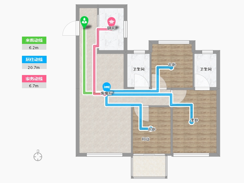 福建省-厦门市-中骏璟峰-88.00-户型库-动静线