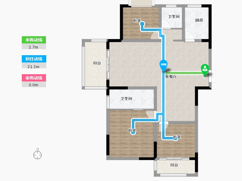 河南省-信阳市-固始信合公园里-115.81-户型库-动静线