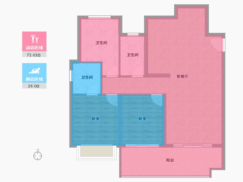 山东省-烟台市-大栖地-90.01-户型库-动静分区