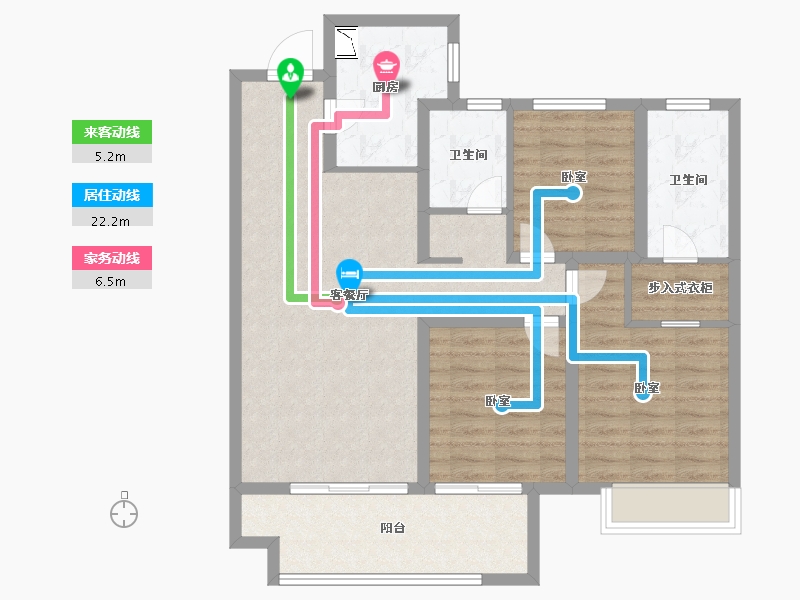 河南省-周口市-沈丘建业桂园-92.00-户型库-动静线