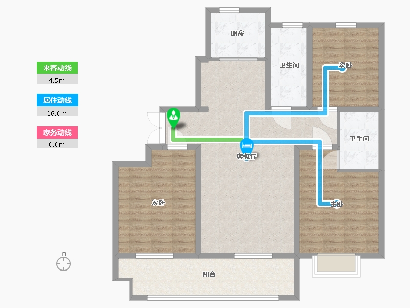 山东省-临沂市-时代城荣园-109.01-户型库-动静线