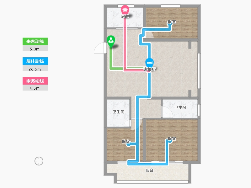 山东省-德州市-奥特莱斯·澜铂湾-107.01-户型库-动静线