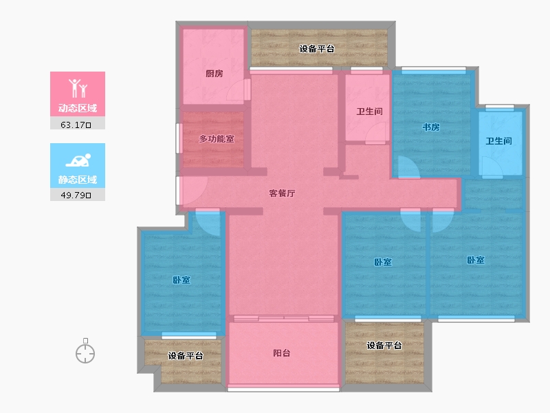 河南省-南阳市-山水绿城-114.34-户型库-动静分区