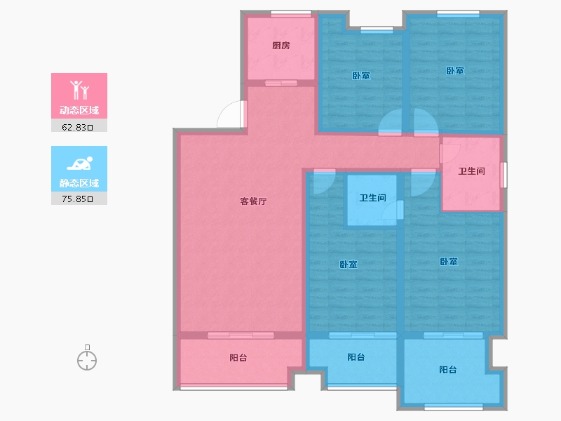 河南省-商丘市-海亚春天上苑-123.74-户型库-动静分区