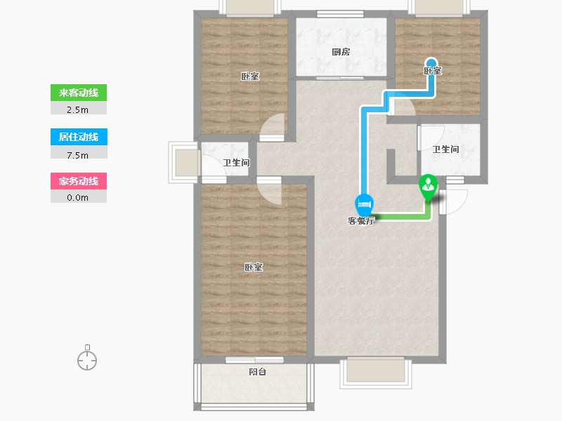 河南省-信阳市-红都新城-96.00-户型库-动静线