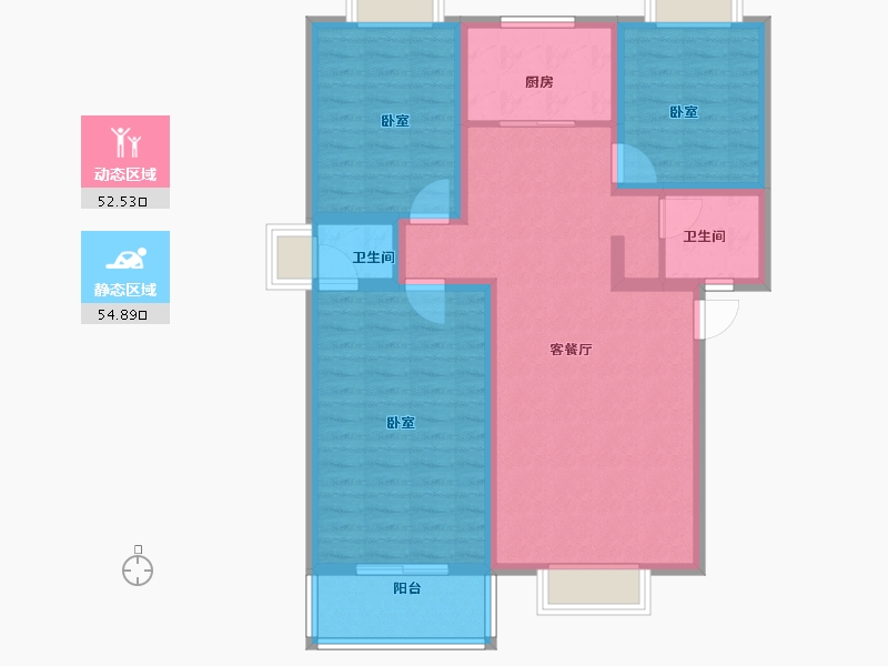 河南省-信阳市-红都新城-96.00-户型库-动静分区