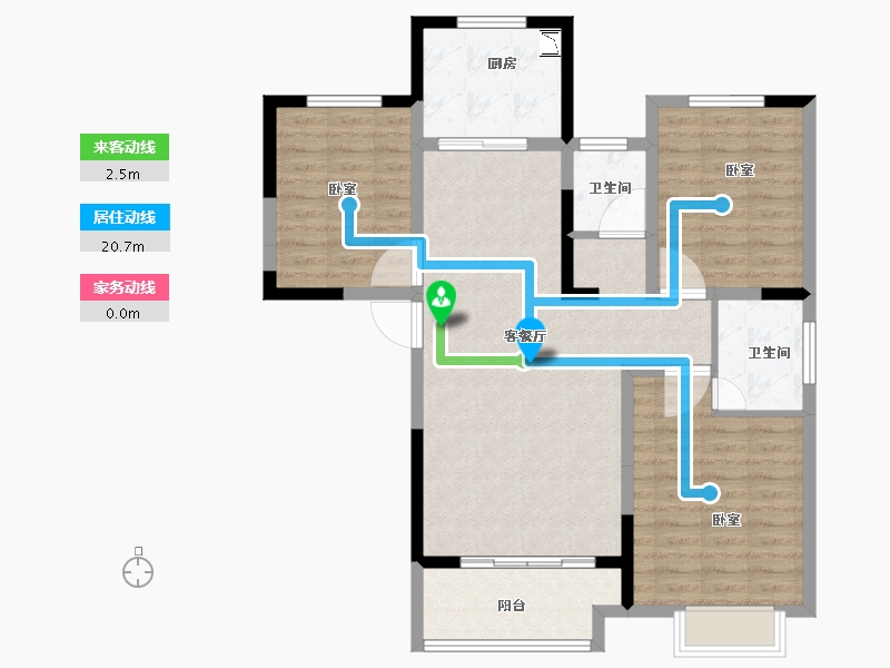 河南省-南阳市-春泽里-94.01-户型库-动静线