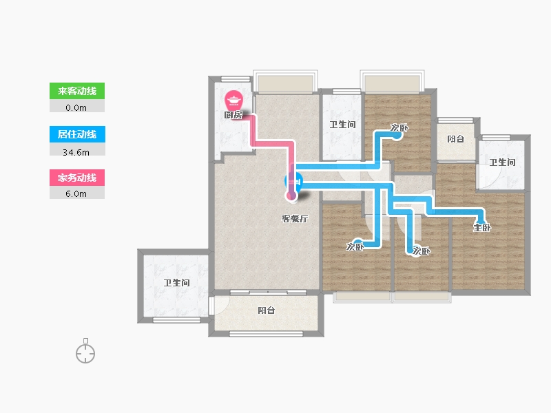 福建省-厦门市-国贸天成一二期-125.00-户型库-动静线