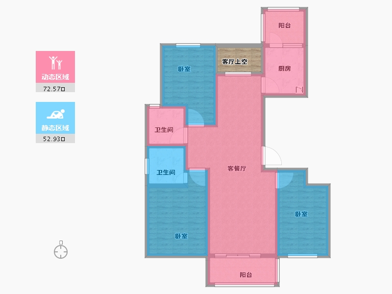 河南省-商丘市-程锦幸福里-111.82-户型库-动静分区