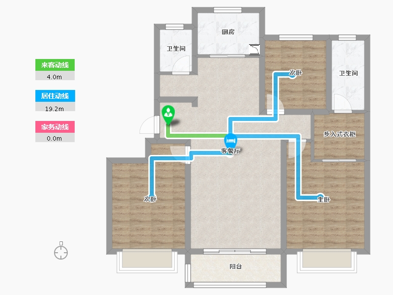 山东省-济南市-银丰玖玺城-96.70-户型库-动静线