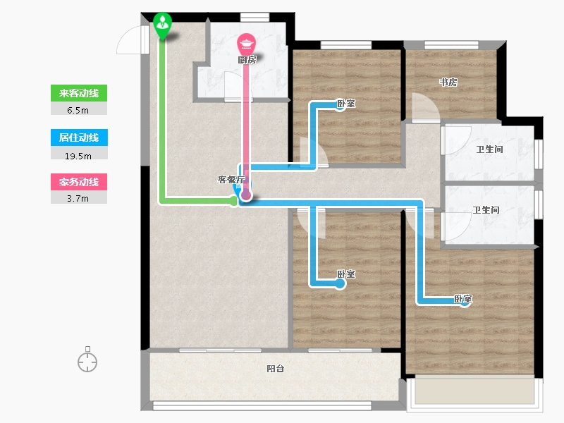 浙江省-温州市-鹿城之光-99.99-户型库-动静线