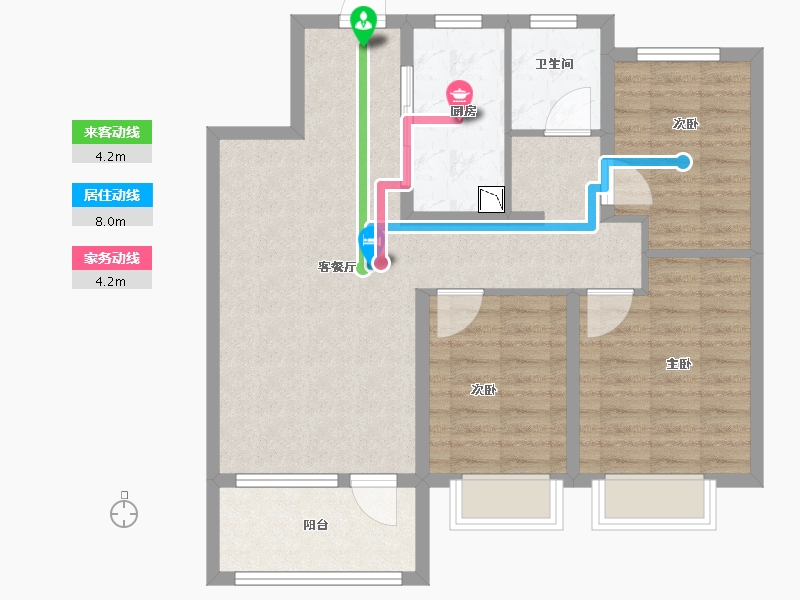 山东省-济南市-银丰玖玺城-84.00-户型库-动静线