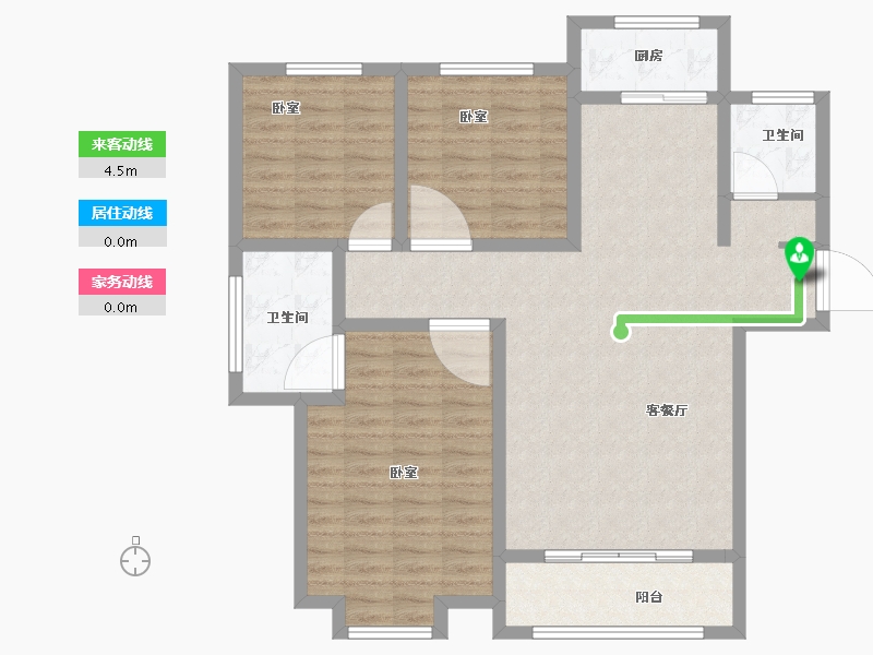 河南省-商丘市-伯爵城邦-101.00-户型库-动静线