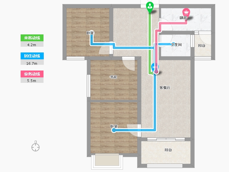 河南省-商丘市-高铁商城一期-73.00-户型库-动静线