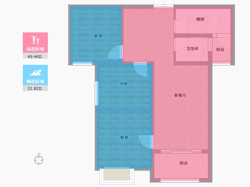 河南省-商丘市-高铁商城一期-73.00-户型库-动静分区