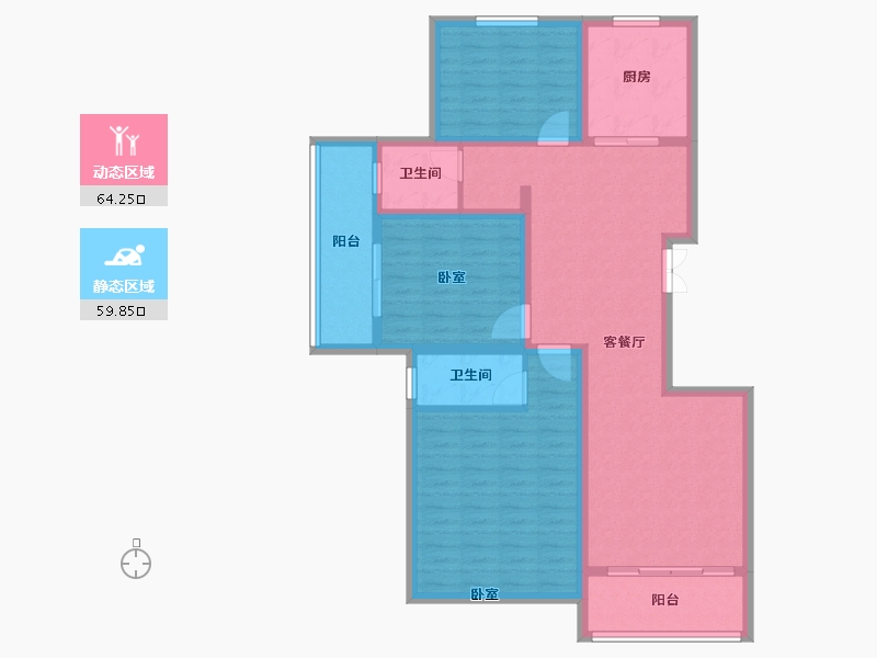 河南省-开封市-晨胧华庭-111.00-户型库-动静分区