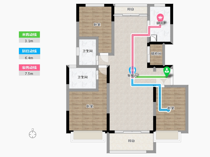 河南省-商丘市-京都九如府-110.00-户型库-动静线