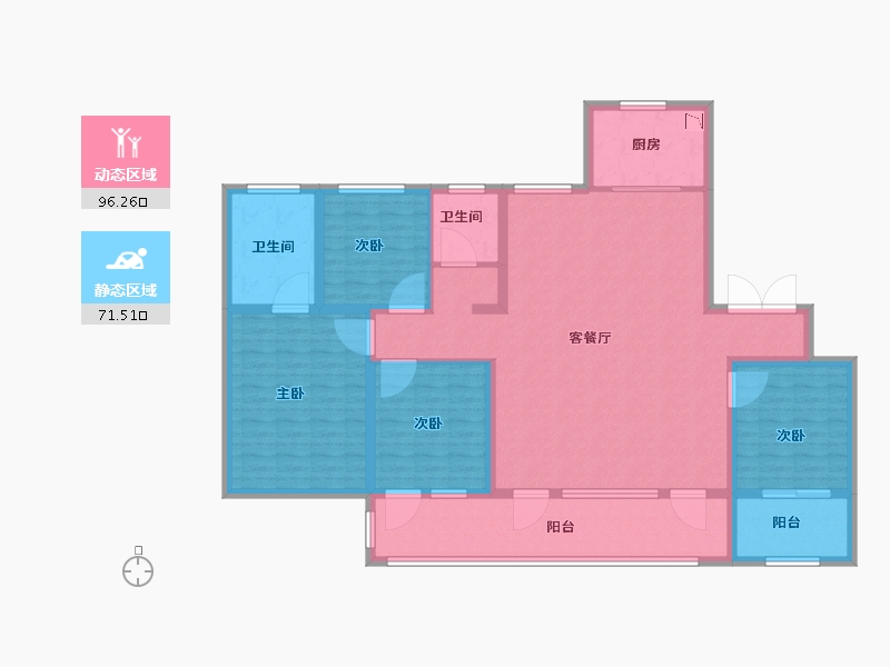 山东省-济南市-银丰玖玺城-152.00-户型库-动静分区