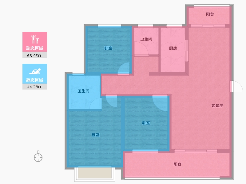 河南省-商丘市-万洋首府-101.00-户型库-动静分区