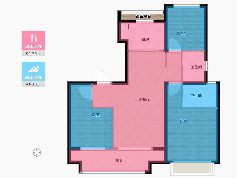 河南省-商丘市-发投上坤光和四季-88.00-户型库-动静分区