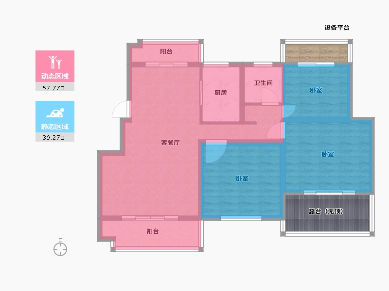 河南省-南阳市-博泰·香颂湾-97.50-户型库-动静分区