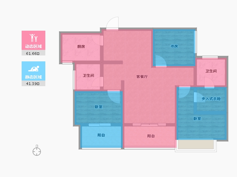 河南省-商丘市-海亚春天上苑-90.09-户型库-动静分区