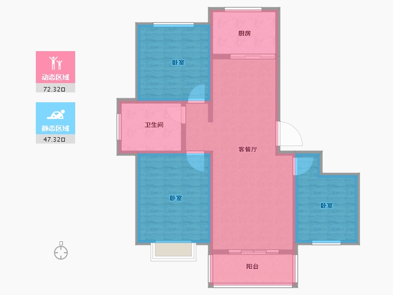 河南省-商丘市-欧尚花园二期-108.00-户型库-动静分区