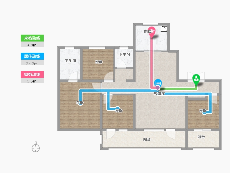 山东省-济南市-银丰玖玺城-132.01-户型库-动静线