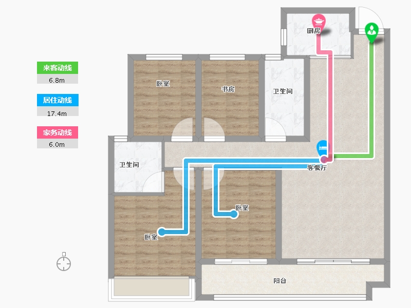 山东省-菏泽市-单县佳和城-108.21-户型库-动静线