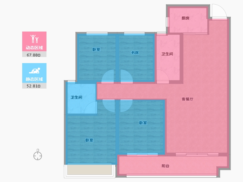 山东省-菏泽市-单县佳和城-108.21-户型库-动静分区