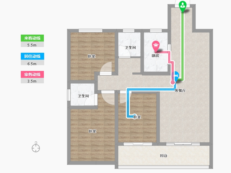 河南省-信阳市-鑫盛息州府-97.03-户型库-动静线