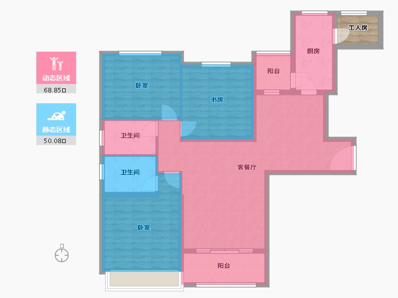 河南省-商丘市-远洋新天地二期-110.00-户型库-动静分区